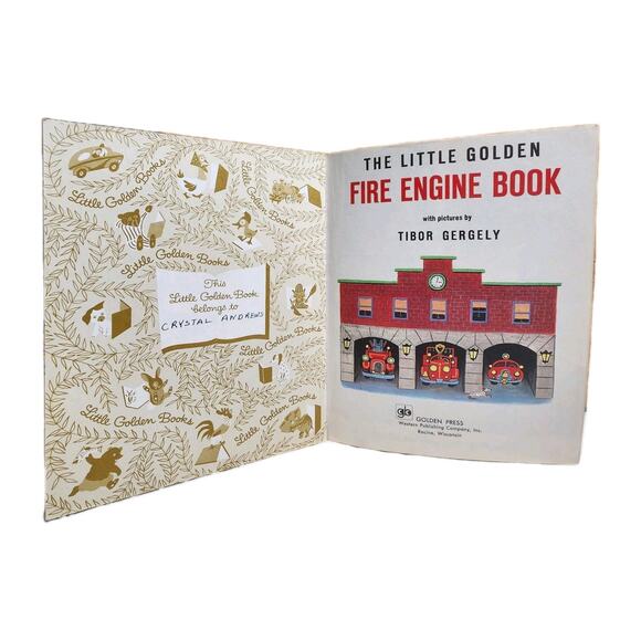 Little Golden books Lot Beauty And The Beast Richard Scarry Fire Engines Disney - Picture 3 of 16